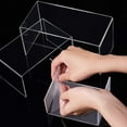thumbnail image 4 of 1 Set 6pcs 3 Sizes Acrylic Display Risers Stand U-Shape Jewelry Display Holder 3 Steps Clear Riser Shelf Showcase for Jewelry Display Store Fixture Table Decorations (4.9/6.2/7.8"), 4 of 8