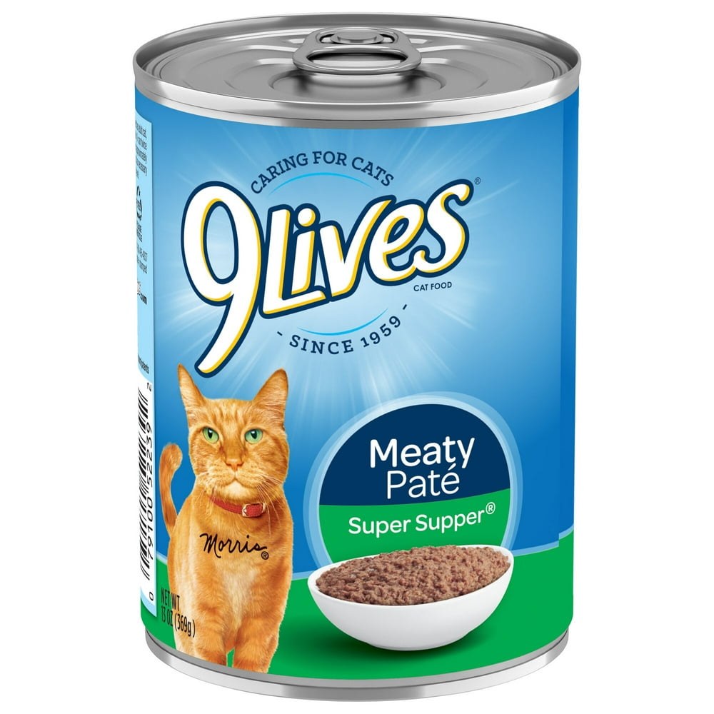 (12 Pack) Meaty Paté Super Supper Wet Cat Food, 13 oz. Cans Walmart