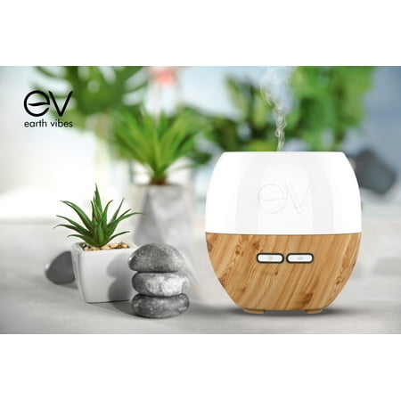 Earth Vibes Ultrasonic Essential Oil Aromatherapy Diffuser Humidifier Air Purifier