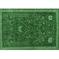 thumbnail image 1 of Ahgly Company Indoor Rectangle Persian Emerald Green Traditional Area Rugs, 3' x 5', 1 of 4