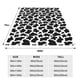 thumbnail image 3 of Balery Cow Print Black White Manta de Felpa Suave y Acogedora – Cobija de Franela Aterciopelada para Cama, Lavable y Cálida para Sofá, Mascotas, Transpirable-50"x40", 3 of 7
