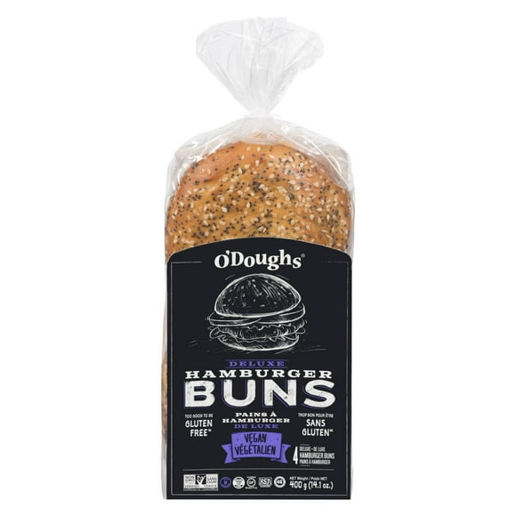 O'Doughs Deluxe Hamburger Bun Gluten Free, OD Deluxe Hamburger Bun GF