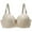 Beige, variant on Womens Push Up Lace Bra Comfort Padded Underwire Bra Add 1 Cup Bra Breathable Underwear Black