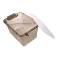 thumbnail image 4 of Mobutofu 1Pack Storage Box for Storing Tools Plastic Transparent Light Gray, 4 of 6