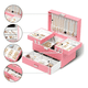 thumbnail image 2 of Cajas Para Joyeria Pu Organizador De Joyas Gran Capacidad Xtellar negro, 2 of 3