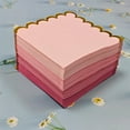 thumbnail image 4 of Nvzi 50 servilletas rosas con detalles en papel dorado de 5 x 5 pulgadas, desechables,despedidas de soltera y baby showers, suministros para cenas y almuerzos (rosa A), 4 of 5