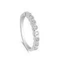 thumbnail image 4 of Clear Cubic Zirconia Wholesale Stackable Ring .925 Sterling Silver Band White Jewelry Female Size 9, 4 of 4