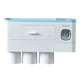 thumbnail image 5 of Soporte de pared para cepillos de dientes sin perforaciones, dispensador automático de pasta de dientes 3 taza azul, 5 of 9