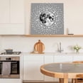 thumbnail image 5 of Framed Canvas Wall Art for Living Room Moon Star Cluster Wall Decor, Grey Starry Night Aesthetic Paintings for Bedroom Office Kitchen Bathroom, Ready to Hang Artwork Wall Pictures 12x12 Inch, 5 of 9