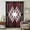 Red, variant on Red Black Sheer Curtains 54 Inches Long, Southwest Geometric Aztec Farmhouse Tribal Light Filering Curtains, Breathable Simi Curtain Privacy Drapes for Kitchen Bathroom Small Window Treatment