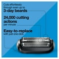 thumbnail image 3 of Braun Series 5 Electric Shaver Replacement Head, Easily Attach Your Shaver Head for a shave as efficient as day one, Compatible with next Generation Series 5 Shavers, 54B, Black, 3 of 7
