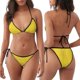 thumbnail image 3 of Balery Yellow Glitter Pijama Estampado Bikini de Dos Piezas para Mujer - Conjunto de Bikini Ajustable Sexy y Cómodo para Playa, 3 of 6