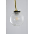 thumbnail image 3 of Bethel International Single Pendant Lighting Gold Metal & Glass, 3 of 5