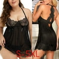 thumbnail image 2 of Zuwimk Lingerie For Women Plus Size,Women Lingerie with Garter Lace Bustier Set with Underwire Negligee Dress (No Stockings) Black,XXL, 2 of 4