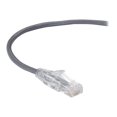 thumbnail image 1 of Black Box Slim-Net - Patch cable - RJ-45 (M) to RJ-45 (M) - 3 ft - UTP - CAT 6 - booted, molded, stranded - gray, 1 of 3