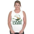 thumbnail image 3 of Olive Oyl St Paddys Lucky Lassy Tank Top Tee Shirt Women Brisco Brands S, 3 of 5