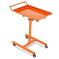 thumbnail image 1 of Table de Travail Mobile à Hauteur Réglable - Établi en Acier Robuste - Capacité de 300 Lb - Roues Verrouillables - Idéal pour Garage, Atelier, Atelier de Réparation, Bricolage - 29x20x34 Po - Orange, 1 of 6