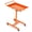 Orange, variant on Kicctian Heavy Duty Mobile Work Table, 300 lbs Capacity Adjustable Height Steel Mechanic Cart with Locking Casters & Portable Tool Tray for Garage, Workshop, Repair Shop or DIY– Black