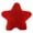 Red, variant on Homerr Star-shaped Pillow Furry Heart Pillow Fluffy Star-Shaped Cushion Soft, Furry Design with Vibrant Color, Ideal for Home Decoration