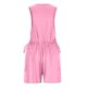 thumbnail image 3 of Sexy Rompers para las Mujeres de Verano sin Mangas Tanque Sudadera con Bolsillos Laterales, Cuello en V Color Sólido Romper Casual para Uso Diario Y de Fiesta, 3 of 6
