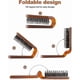 thumbnail image 3 of 2-Pack Travel Hair Brushes, Boar Bristle Folding Combs, Compact Detangling Massage Brushes for Quick Drying, 3 of 5