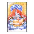 thumbnail image 1 of Bordado completo DIY Kits de punto de cruz contado bebé elefante Soak 14CT costura Likrtyny Oficina Multiescena Multifunción, 1 of 9