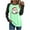 02 Green, variant on YueHuiYing Womens Long Sleeve Shirts Basic Going Out Tops Fall Fashion Trendy Round Neck Outfits Clothes