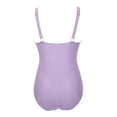 thumbnail image 5 of Womens Sexy Mesh One Piece Swimsuit Ruched Slimming Shapewear Bathing Suit Swimwear High Waisted V Neck Swimsuit Sets for Women, 5 of 6