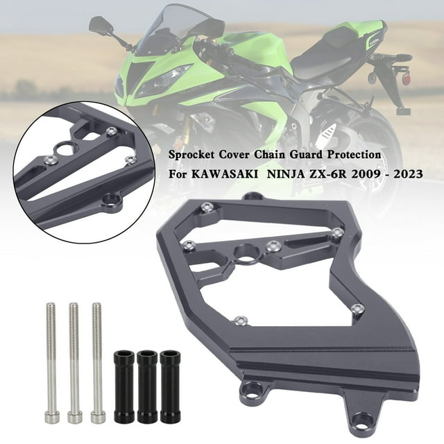 Front Sprocket Cover Chain Guard For KAWASAKI Ninja ZX-6R ZX6R 2009-2023 Titanium