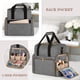 thumbnail image 4 of Bolsa de viaje para maquillaje LUXJA, grande, con 3 fundas extraíbles, color gris, 4 of 8