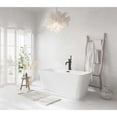 thumbnail image 3 of Elegant Kitchen & Bath BT30659GW-MBK 59 in. Rectangle Bathtub, Glossy White with Matte Black Trim, 3 of 8