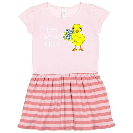 

Inktastic Law School Chick White Text Gift Toddler Girl Dress