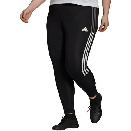 adidas Women's Tiro 21 Track Pants (Black/White, 1X)