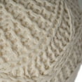 thumbnail image 6 of GDF Studio Biljon Handmade Boho Fabric Pouf, Cream, 6 of 7