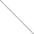 thumbnail image 1 of 10K White Gold 2.75mm Diamond Cut Quadruple Rope Chain Anklet 9 Inch, 1 of 2
