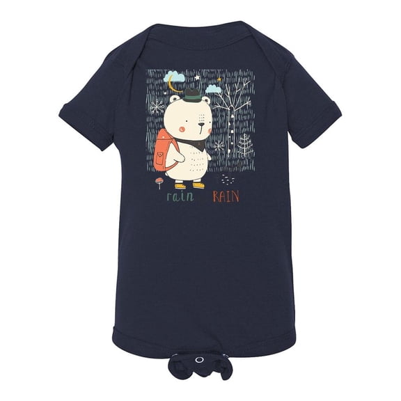 Rain Cute Camping Bear Bodysuit Infant -Image by Shutterstock,  18 Months