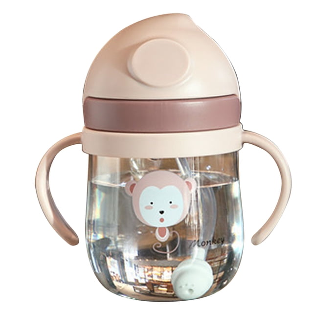 Taza de entrenamiento para beber para bebés, taza para beber con pajita para bebés, botella de agua con pajita para niños pequeños, botella de entrenamiento de agua para bebés, mejore su experiencia