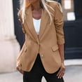 thumbnail image 2 of Dgankt Blazers for Women Fall Fashion Bussiness Casual Blazers Open Front Long Sleeve Jacket with Shoulder Pads,Size S-2XL, 2 of 9