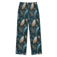 thumbnail image 2 of Kids' Pajama Pants Soft Relaxed Fit Sleep Pants Lounge Pants with Pockets Snowflake and Feather Pattern Small, 2 of 9
