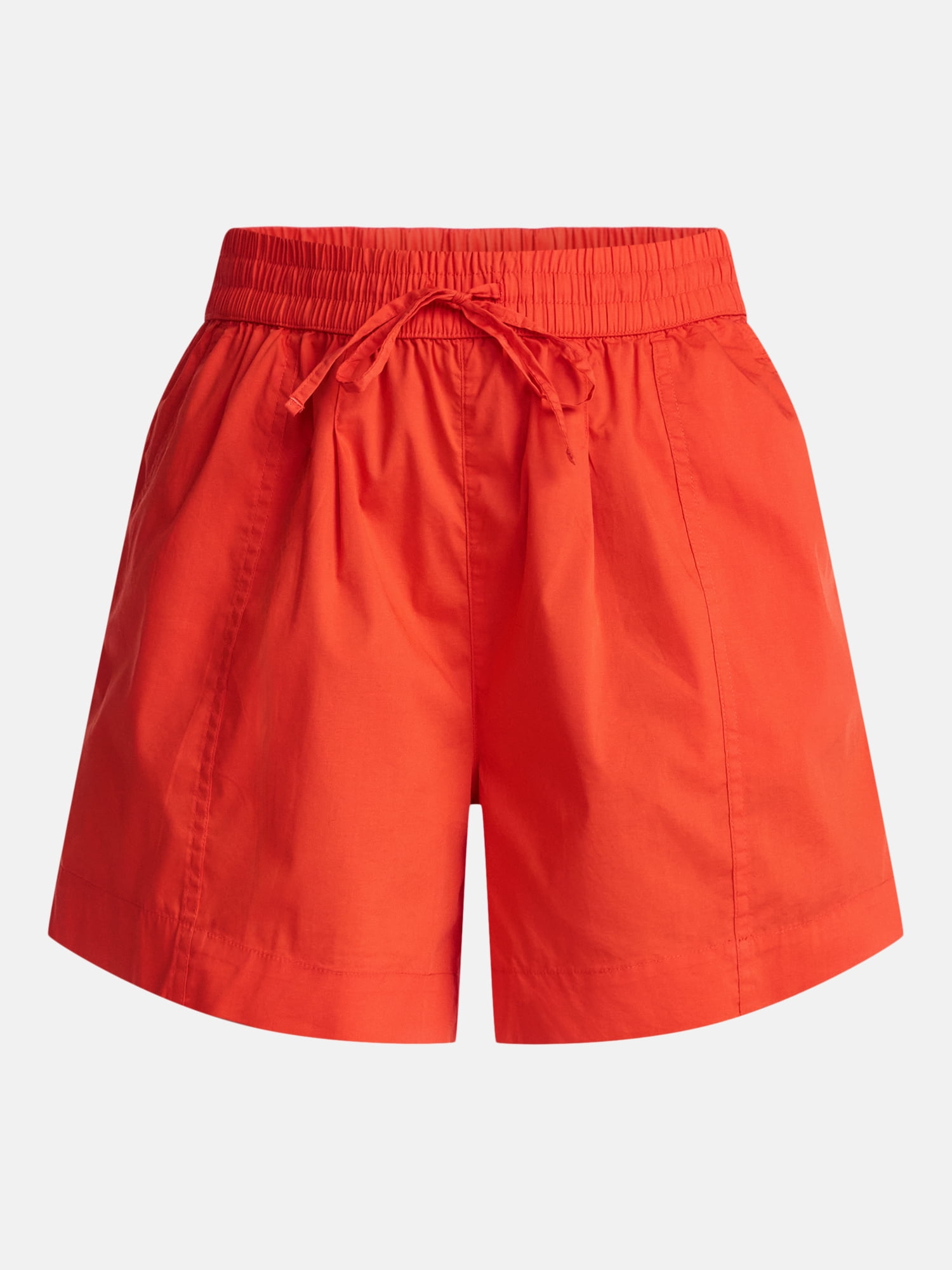 Time and Tru Women’s Mid Rise Poplin Shorts, Sizes XS-XXXL