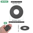 thumbnail image 3 of Uxcell 60-Pack M8 Arandelas Planas de Nylon 8mm ID 20mm OD 1mm Grosor Espaciador de Sellado Junta Anillo Negro, 3 of 6