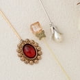 thumbnail image 3 of Vintage 3Pcs Long Stick Hat Pins Crystal Flower Butterfly and Pearl Details for Classic Hat Lapel and Scarf Accessorizing - 3pcs Classic, 3 of 6