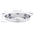 thumbnail image 4 of ARC USA CM54 Stainless Steel Convex Comal Cazo Griddle Fryer Cookware Mexican Tortillas Wok 21.25", 4 of 6