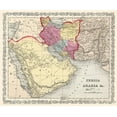 thumbnail image 2 of Mitchell 31x26 White Modern Wood Framed Museum Art Print Titled - Middle East Persia Arabia - Mitchell 1857, 2 of 4