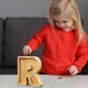 thumbnail image 3 of Lata de ahorros de madera con letras en inglés, lata de ahorros de vidrio transparente, alcancía, 3 of 6