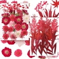 thumbnail image 1 of UPINS Fleurs Séchées Rouges Pressées pour Moules en Résine, kit de Fleurs Séchées Naturelles pour Scrapbooking Fleurs Séchées pour Résine Fleurs Séchées pour Faire des Bougies en Savon Bricolage, 1 of 7