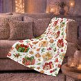 thumbnail image 6 of Printed Flannel Throw Blanket with Merry Christmas Presents, 6 of 9