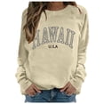 thumbnail image 1 of Chandail à Col Rond Imprimé pour Femmes, Manches Longues, Mode Urbaine, Décontracté, Confortable, Mode, 1 of 6