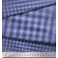 thumbnail image 3 of Soimoi Blue polyester Crepe Fabric Diamond Geometric Decor Fabric Printed Yard 52 Inch Wide, 3 of 5