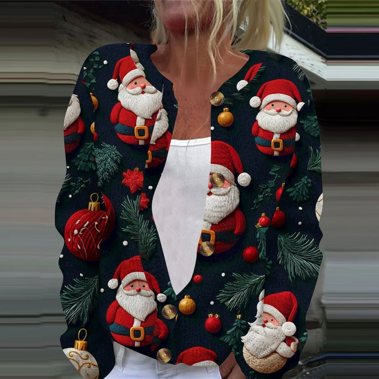 TQWQT Christmas Sweaters for Women Plus Size Ugly Christmas
